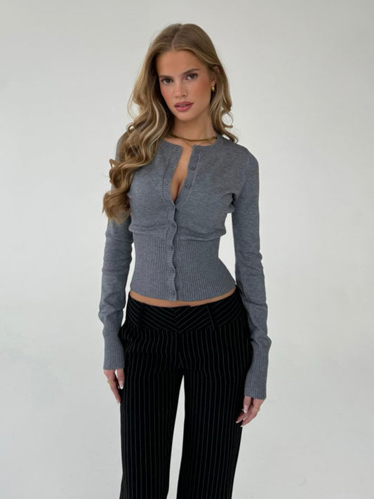 Womens Slim Fit Knitted Cardigan