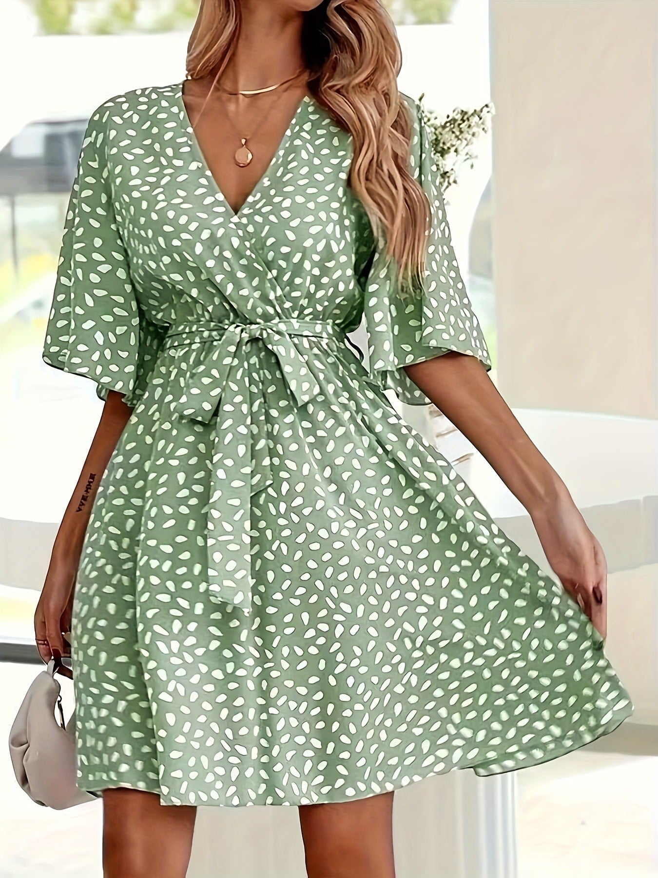 Belted dress